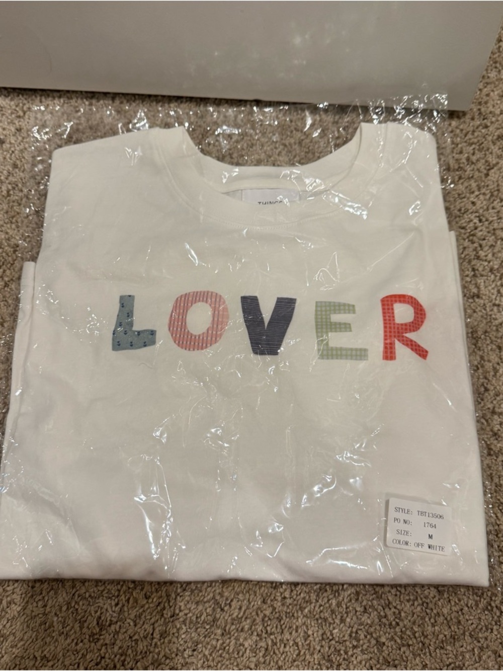 "LOVER" Graphic Tee - Off White